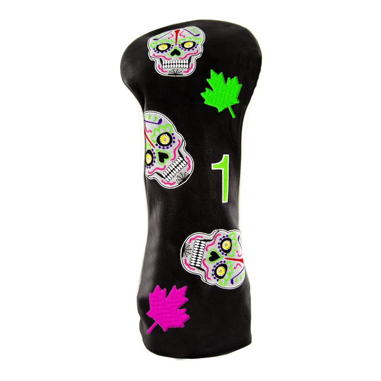 Sugar Skull Maple Leaf Driver Cover